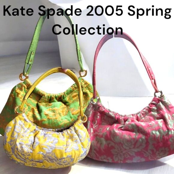 kate spade Handbags - KATE SPADE SPRING 2005 BROCADE BAG BUNDLE